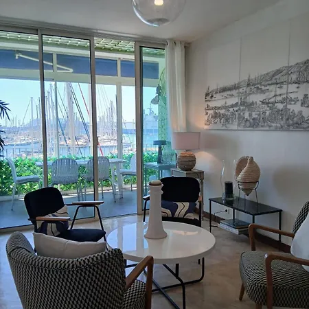 Le Grand Large 2bedroom With Harbor View And Air Conditioning 土伦